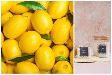 Citrus limon αρωματικό κερί